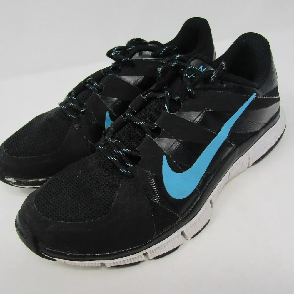 Nike Free Women's Size 7 Black Blue Athletic Training Running Shoes Sneakers